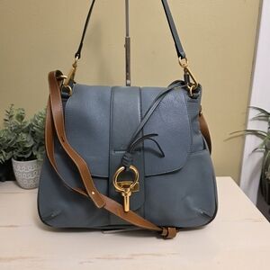Chloé | Blue Leather Lexa 2-Way Shoulder Bag